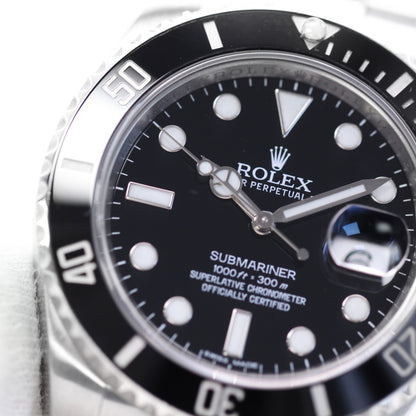 Rolex Submariner in steel, 2014.