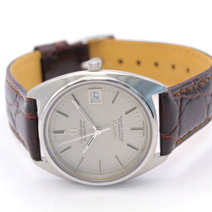 Omega Constellation automatic in steel on leather, circa 1973