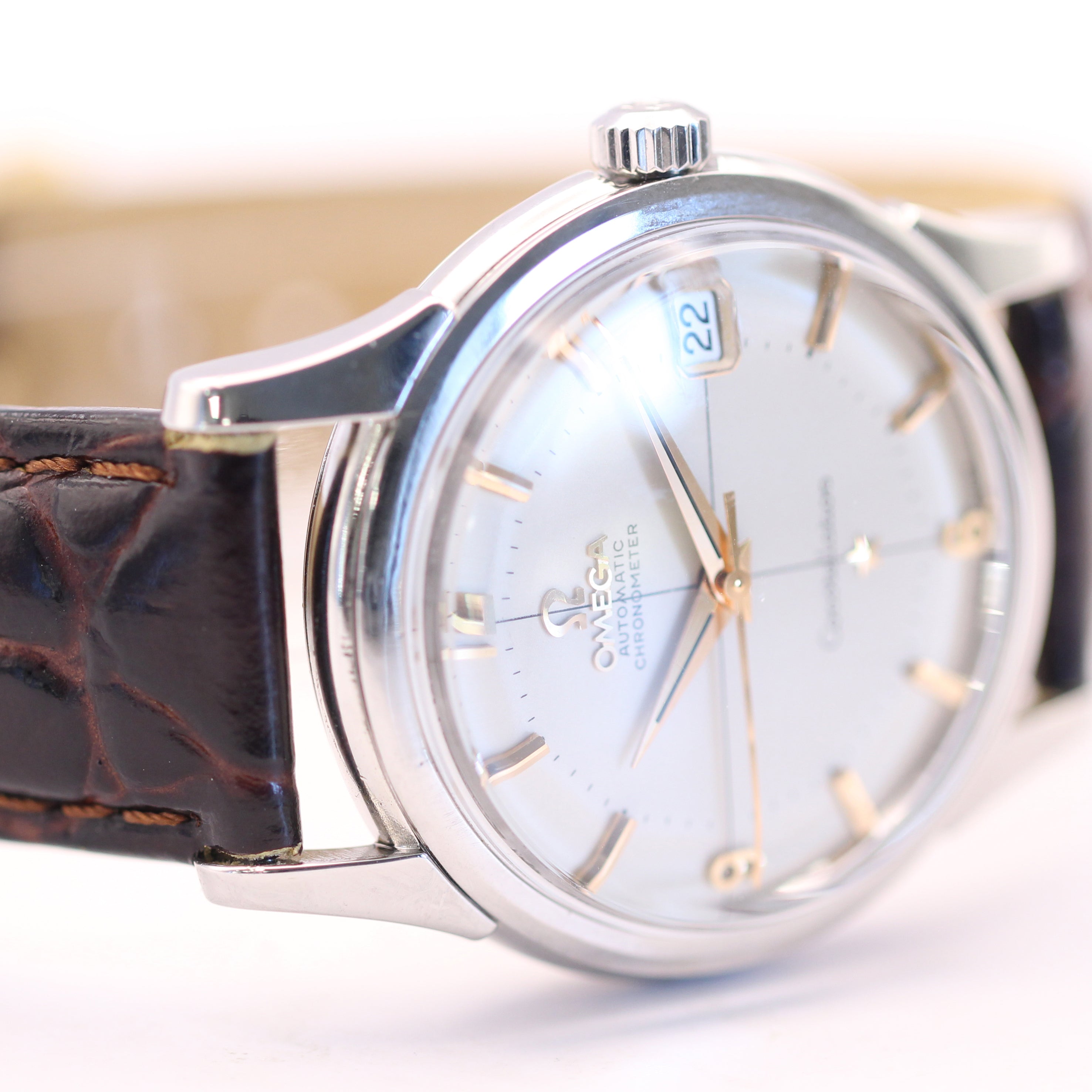 Omega Constellation steel on leather, circa 1961