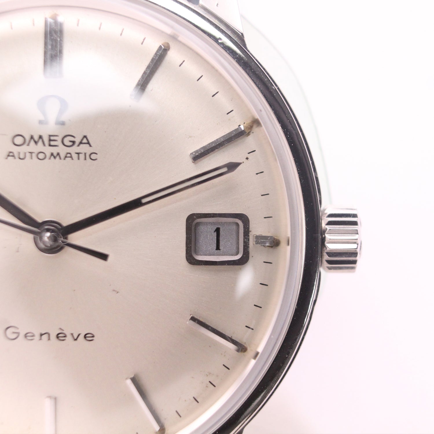 Omega Geneve Automatic in steel on leather, circa 1967