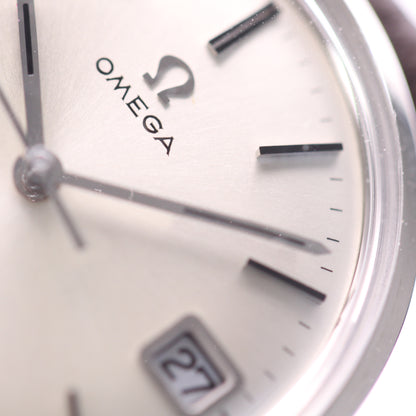 Omega De Ville steel on leather, circa 1970