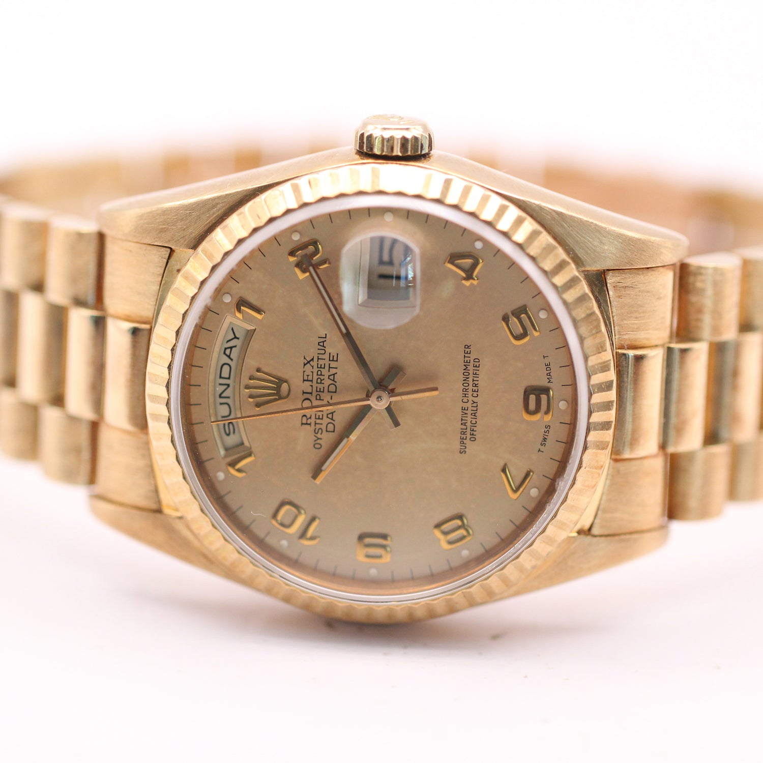 Rolex Day-Date in 18ct gold, 1991.