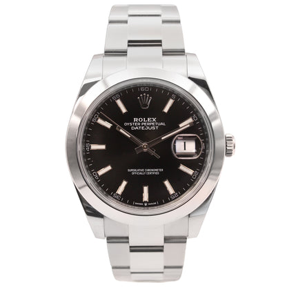 Rolex Datejust 41 in steel, 2023.