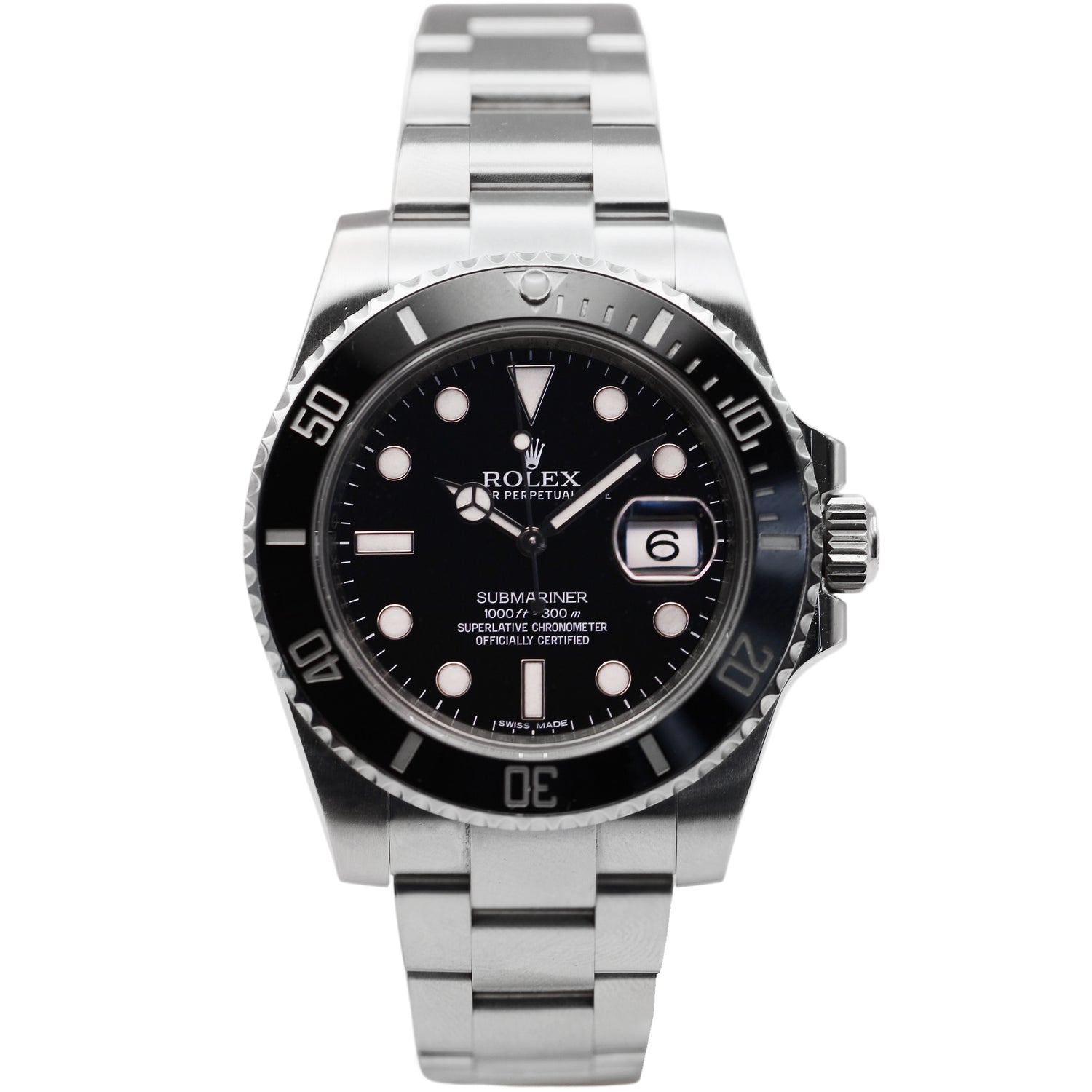 Rolex Submariner in steel, 2014.