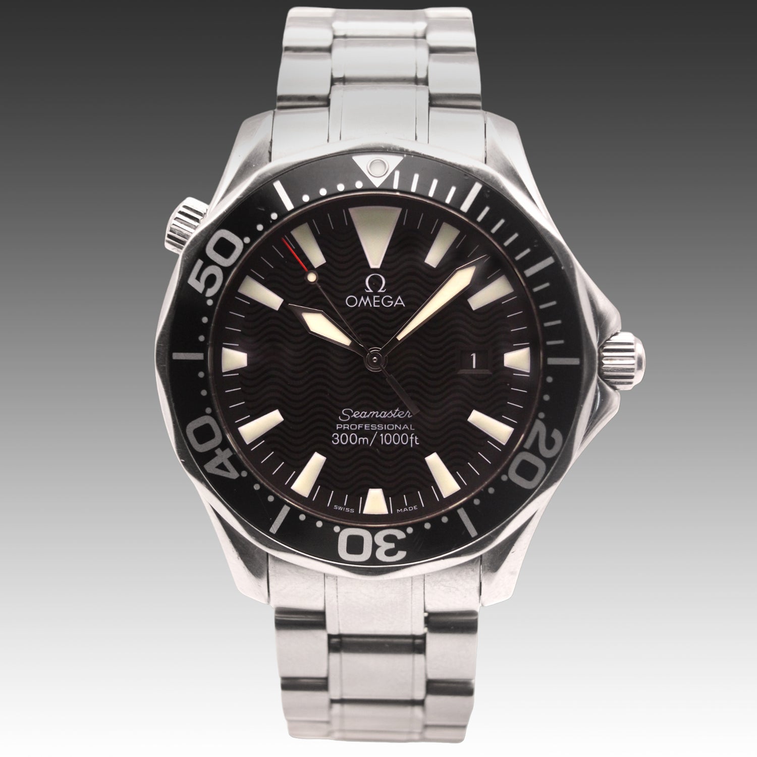 Omega Seamaster Diver 300m in steel, 2002