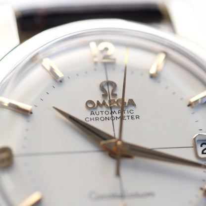 Omega Constellation steel on leather, circa 1961