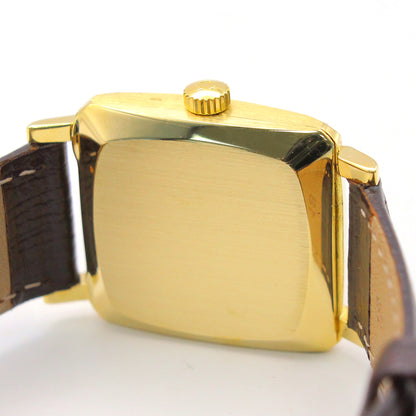 Omega automatic in 18ct gold on leather, circa 1947