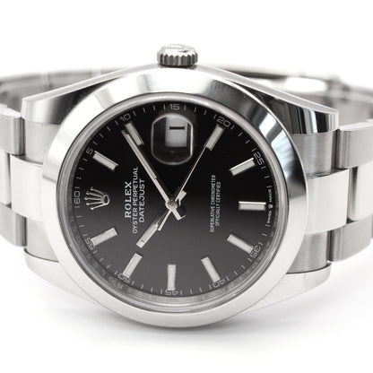 Rolex Datejust 41 in steel, 2023.