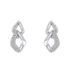 Fiorelli Cubic Zirconia Pave Set Linked Drop Earrings in Silver.