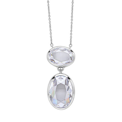 Fiorelli Cubic Zirconia Drop Necklace in Silver.