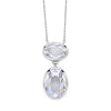 Fiorelli Cubic Zirconia Drop Necklace in Silver.