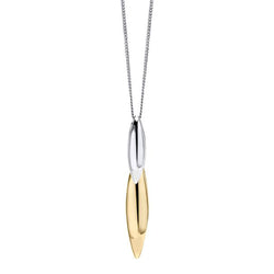 Fiorelli Navette Pendant and Chain in Silver