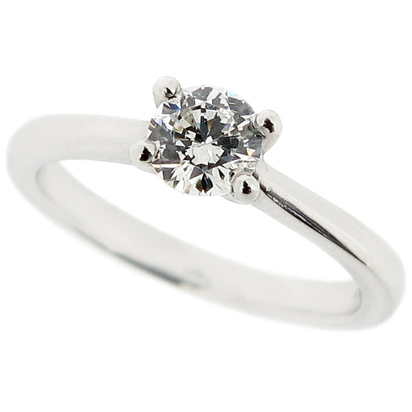 'Proposal Ring' - Cubic Zirconia Solitaire Ring in Silver