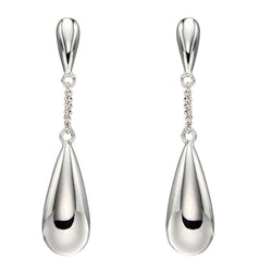 Teardrop Earrings in Silver