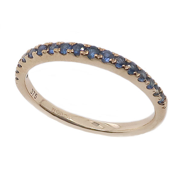 Sapphire Half Eternity Ring in 9ct Gold