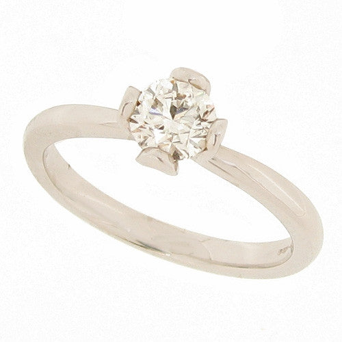 Ring - Brilliant cut diamond solitaire ring in platinum, 0.50ct  - PA Jewellery