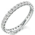 Ring - Round brilliant cut diamond micro claw set full eternity ring, 1.00ct  - PA Jewellery