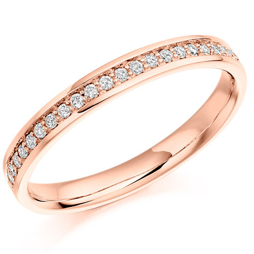 Ring - Grain set diamond half eternity ring, 0.15ct  - PA Jewellery