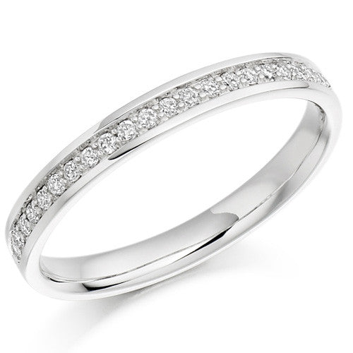 Ring - Grain set diamond half eternity ring, 0.15ct  - PA Jewellery