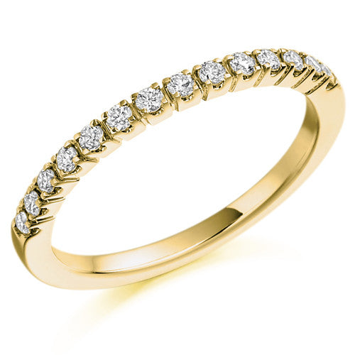 Ring - Brilliant cut diamond half eternity ring, 0.23ct  - PA Jewellery