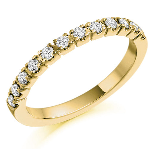 Ring - Brilliant cut diamond half eternity ring, 0.33ct  - PA Jewellery