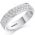 Ring - Round brilliant cut diamond double row half eternity ring 0.75ct  - PA Jewellery