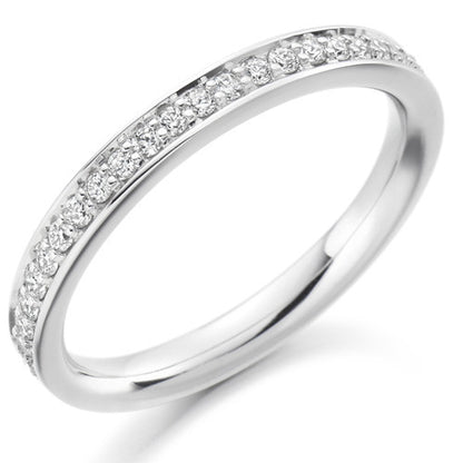 Ring - Grain set diamond half eternity ring, 0.25ct  - PA Jewellery