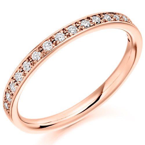 Ring - Grain set diamond half eternity ring, 0.25ct  - PA Jewellery