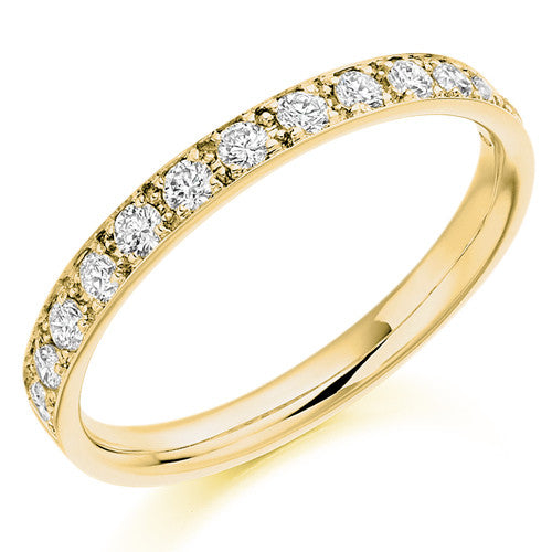 Ring - Grain set diamond half eternity ring, 0.40ct  - PA Jewellery