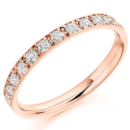 Ring - Grain set diamond half eternity ring, 0.40ct  - PA Jewellery