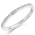 Ring - Round brilliant cut diamond channel set half eternity ring, 0.20ct  - PA Jewellery