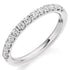 Ring - Round brilliant cut diamond micro claw set half eternity ring, 0.50ct  - PA Jewellery