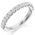 Ring - Round brilliant cut diamond micro claw set half eternity ring, 1.00ct  - PA Jewellery