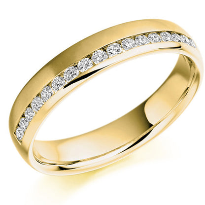 Ring - Round brilliant cut diamond channel set band ring, 0.26ct  - PA Jewellery