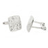 Cufflinks - Engraved pattern cufflinks in silver  - PA Jewellery